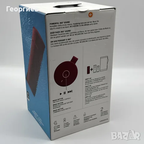 Logitech Ultimate Ears BOOM 3 Преносима Bluetooth колонка - Нова!, снимка 3 - Bluetooth тонколони - 55662507