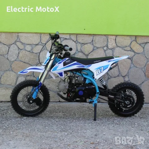 Бензинов кросов мотор 90cc кубика с Ел. стартер, снимка 5 - Мотоциклети и мототехника - 55424628