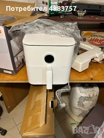 Xiaomi Smart Air Fryer 6.5L – смарт еър фрайър, 1800 W, бял, снимка 4 - Фритюрници - 55285493