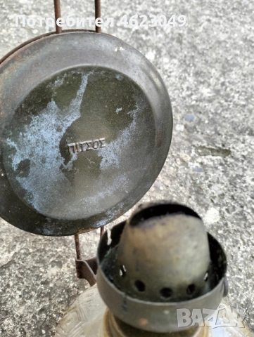 Стара газена лампа, снимка 5 - Антикварни и старинни предмети - 54227448