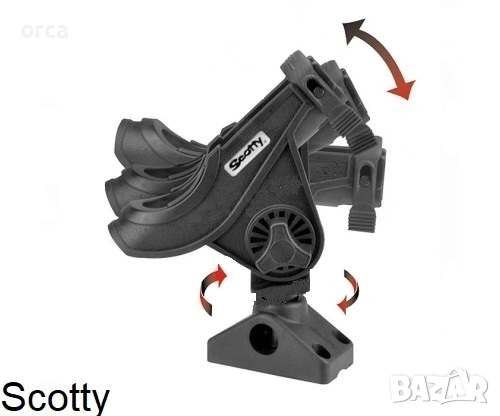 Стойка за лодка Scotty Bait Caster въртяща 360° универсална, снимка 4 - Такъми - 54482202
