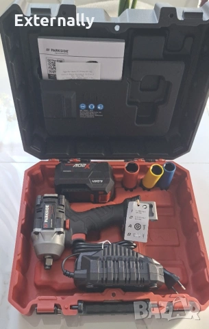 Акумулаторен ударен гайковерт Parkside Performance PPDSSA 20 Li B2 – Brushless – 600 Nm – 20V – нов, снимка 3 - Винтоверти - 55183174