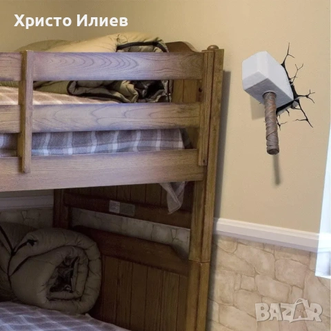 Лампа Avengers Чукът на Тор 3D, снимка 7 - Други - 54406325