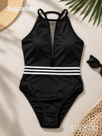  ⛱️ Цял Бански Костюм в Черно