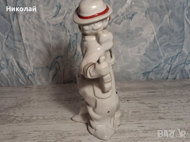 Стара Порцеланова Фигура Клоун със Забележки, снимка 11 - Антикварни и старинни предмети - 54752966