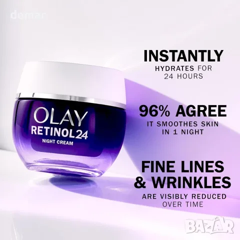 Нощен крем Olay Retinol 24 50 мл + крем за очи 15 мл, снимка 3 - Козметика за лице - 55517178