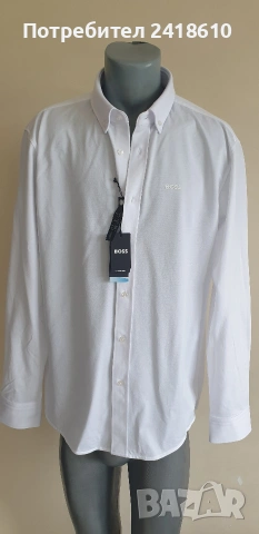 Hugo Boss Cotton Cool Max Regular Fit Cotton Mens Size 44 / 17 /1/2 XL НОВО! ОРИГИНАЛ! Мъжка Риза!