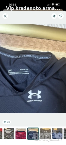 Under Armour Compression Vintage L и XL, снимка 5 - Тениски - 54646184