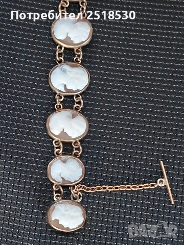 Старинна гривна с камеи, снимка 6 - Антикварни и старинни предмети - 54040846
