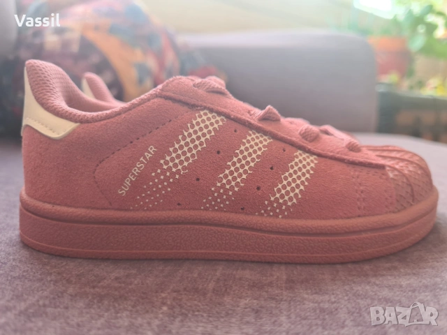 adidas superstar pink 16cm детски маратонки тенис спорт, снимка 6 - Детски маратонки - 54170605
