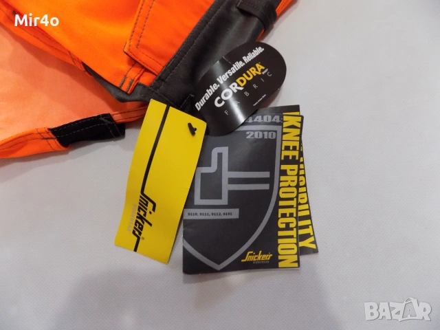 нов работен гащеризон snickers cordura fabric панталон мъжки оригинален оранжев размер 56, снимка 14 - Спортни дрехи, екипи - 51179423