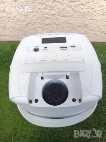 Караоке система с безжичен микрофон Lenco BTC-060WH – Буквално НОВА!, снимка 6 - Караоке - 55610248