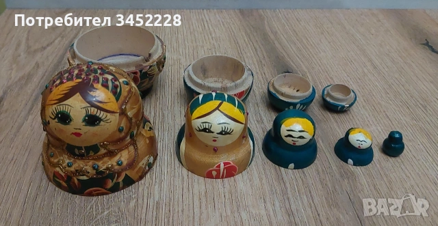 Матрйошки комплект 5 броя за ценители , снимка 5 - Антикварни и старинни предмети - 54151291