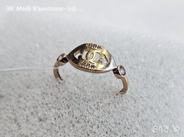 Златен пръстен 1.74гр 00895-25, снимка 2 - Пръстени - 54001009