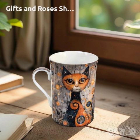 Порцеланова серия Котки  Густав Климт, снимка 4 - Чаши - 54196026