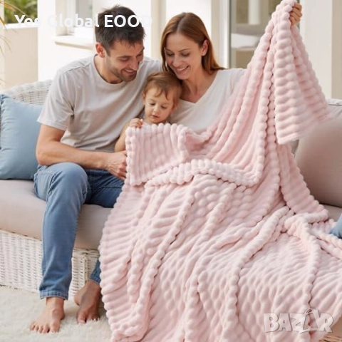 BEDSURE пухкаво одеяло 150x200см Crystal Pink, снимка 6 - Олекотени завивки и одеяла - 54940668