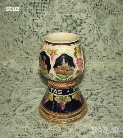 Музикална чаша, бокал за вино, с латерна Lili Marleen, снимка 5 - Чаши - 54508877