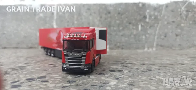 Scania R500 & Schmidt cargobull. Herpa 1/87, снимка 3 - Колекции - 55604766