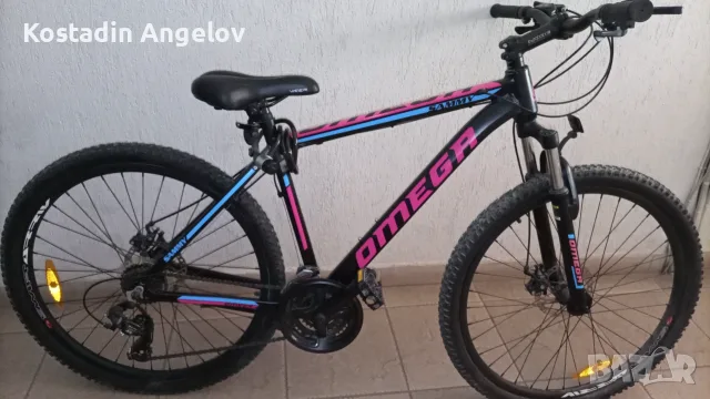 Велосипед Omega Sammy 27.5" | 21 скорости Shimano | Дискови спирачки + аксесоари, снимка 6 - Велосипеди - 55428083