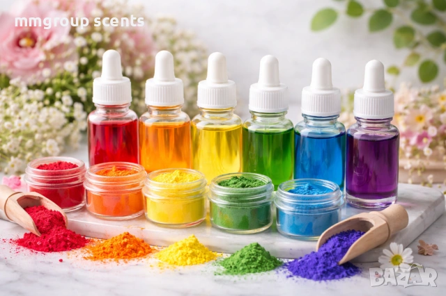 ПРОФЕСИОНАЛНИ ОЦВЕТИТЕЛИ ЗА СВЕЩИ, САПУНИ И КОЗМЕТИКА