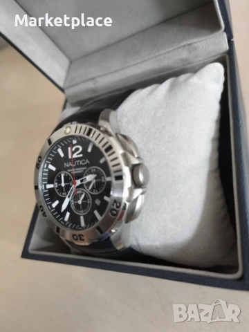 Спортен мъжки часовник NAUTICA Chronograph 10АТМ, снимка 5 - Мъжки - 54411463