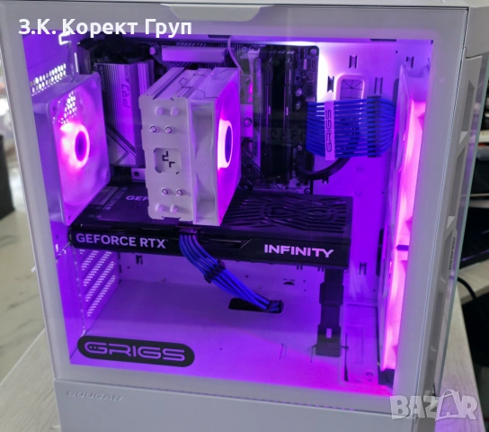 Настолен геймърски компютър G:RIGS / 2TB / RTX 5060 8GB / 32GB RAM / RYZEN 5 7500F, снимка 4 - Геймърски - 54930550