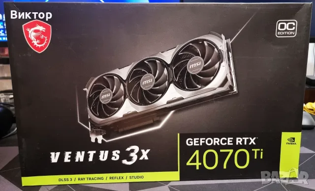 Видеокарта MSI RTX 4070 Ti VENTUS 3X 12G OC