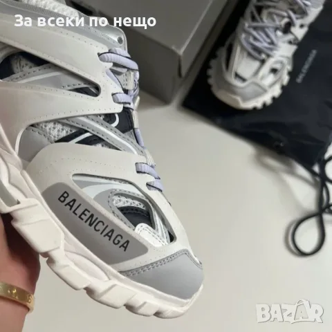 Balenciaga Track Sneaker White/Grey/Silver Унисекс👟Дамски Маратонки👟Мъжки Спортни Обувки Код ch90, снимка 4 - Маратонки - 55482429