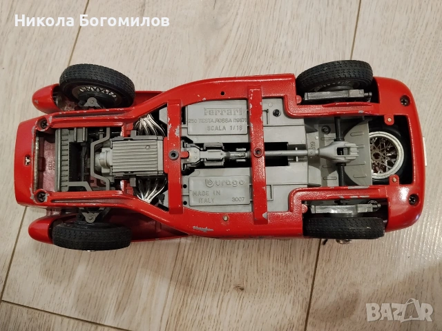 Ferrari 250 Testa Rossa (1957) Burago 1:18, снимка 8 - Колекции - 54428235