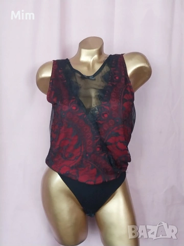  Резервирани M/L Черно дантелено боди 