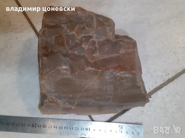 Голям кремък 20/ 20 см за кремъчен пистолет,пищов,пушка, снимка 4 - Антикварни и старинни предмети - 54801820