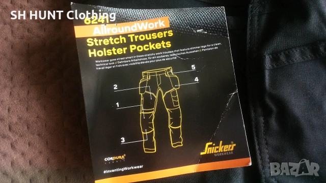 Snickers 6141 All Round Stretch Work Trouser размер M / 50 работен панталон еластична материя W4-745, снимка 14 - Панталони - 55016582
