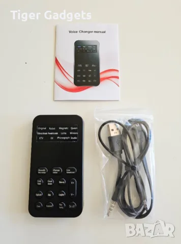 Voice Changer с 12 гласа и 8 звукови ефекта, 3.5mm, за телефон, игри, стрийминг, KTV, снимка 6 - Ресийвъри, усилватели, смесителни пултове - 55308442