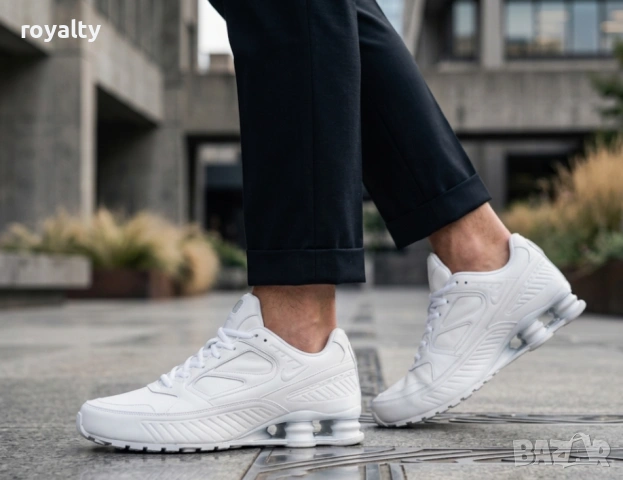 Nike Shox Enigma White Нови Бели Мъжки Маратонки Найк с Кутия , снимка 2 - Маратонки - 54653474