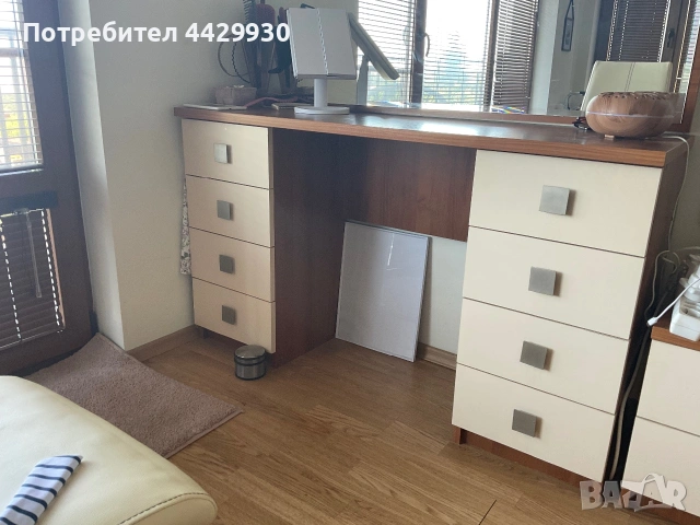 Dressing table, 8 drawers, solidly built.