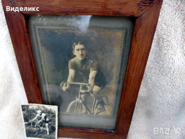 Стари снимки/колоездач/, снимка 2 - Антикварни и старинни предмети - 54497639