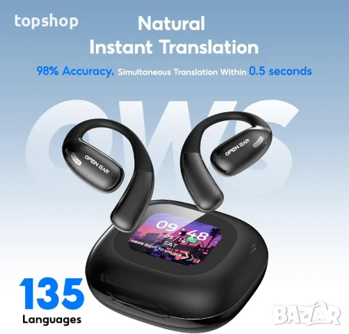 Чисто нови фабрично запечатани преводачески слушалки Relxhome M96 AI Language Translation Earbuds..., снимка 2 - Bluetooth слушалки - 55329179