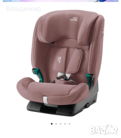 Стол за кола Britax Romer - Evolvafix, IsoFix, i-Size, 76-150 cm, Dusty Rose