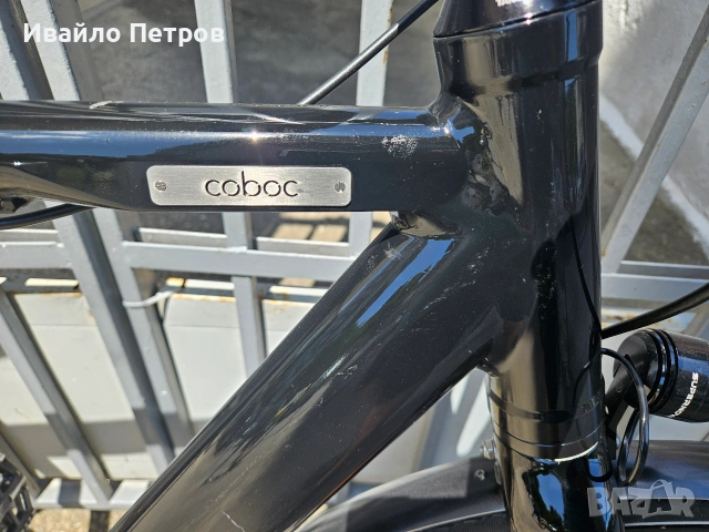 Електрически велосипед с карбонова вилка COBOC-шест месеца гаранция, снимка 4 - Велосипеди - 55032699