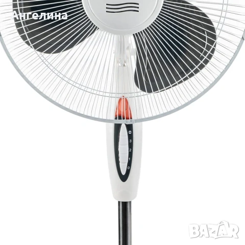 Вентилатор на стойка 16'' Perfect FM-3212, 40W, бяло-сиво, снимка 4 - Вентилатори - 55129381