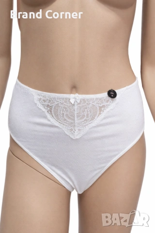 Hunkemöller дамски бикини 2XL – бели с дантелен акцент
