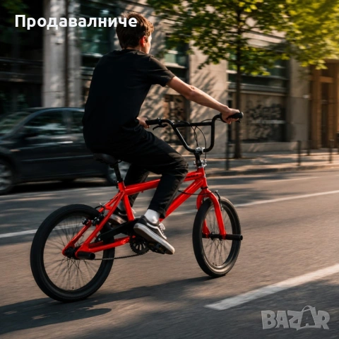 BMX велосипед TOIMSA 20” - Червен freestyle BMX с 360° ротор и V-Brake, снимка 2 - Велосипеди - 54708534