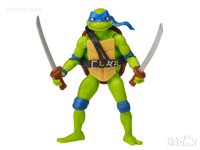 Фигурка Леонардо Leonardo TMNT Mutant Mayhem Костенурките Нинджа с катани, снимка 2 - Фигурки - 54946161
