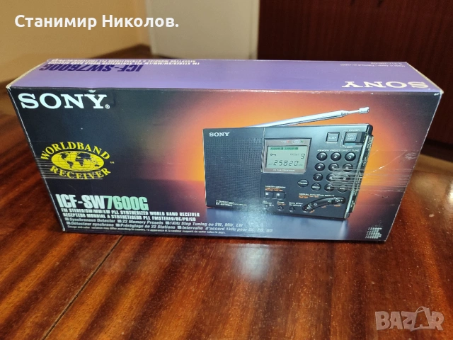 Използвано радио Sony ICF-SW7600G FM Stereo/SW/MW/LW PLL World Radio., снимка 15 - Радиокасетофони, транзистори - 54198545