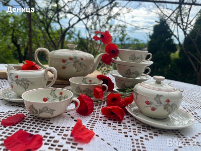 Пленяващ сервиз за чай с малинки