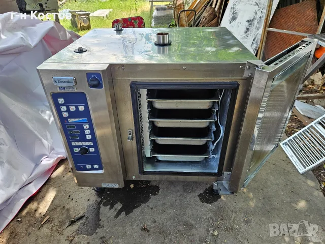 Конвектомат Трифазен 9.8kw. Електролукс Германия 7бр. Държачи 7бр. Гастронорми 1/1 със размер 53/33, снимка 6 - Обзавеждане на кухня - 55415834