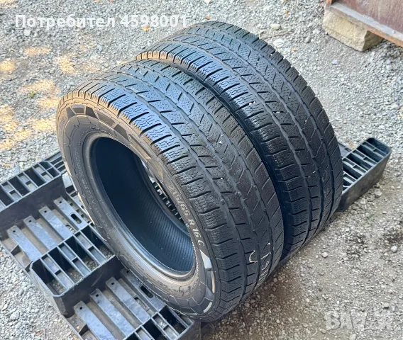 2бр.ЗИМНИ ГУМИ Continental 215/65/16C за бус Iveco,Ducato,Sprinter,T5,T6,Crafter,Master