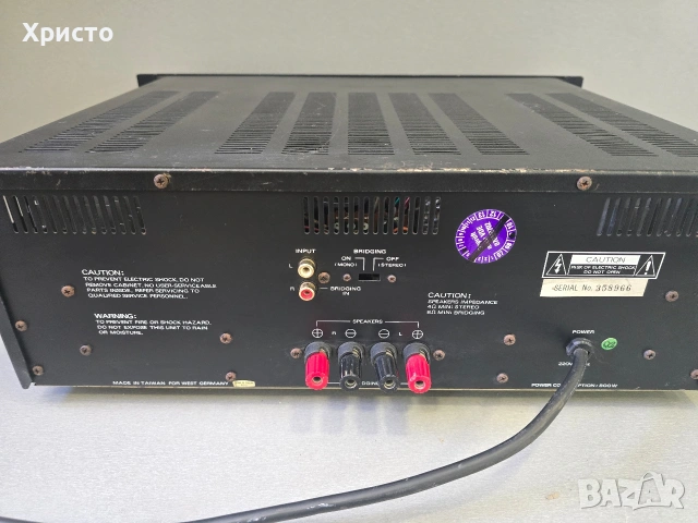 🔊🔉 Renkforce HVA-9080 🔉🔊 Power Amp, снимка 6 - Ресийвъри, усилватели, смесителни пултове - 54975701