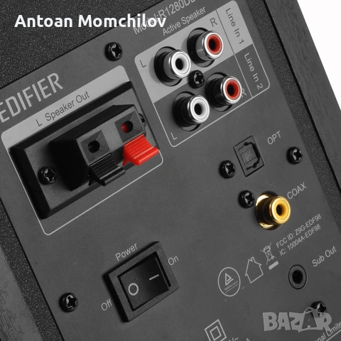Тонколони Edifier R1280DBs Bluetooth 42W 2.0, снимка 4 - Тонколони - 54964649