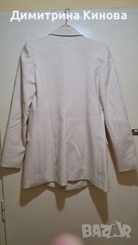 Бяло сако Zara xs , снимка 7 - Сака - 54552561